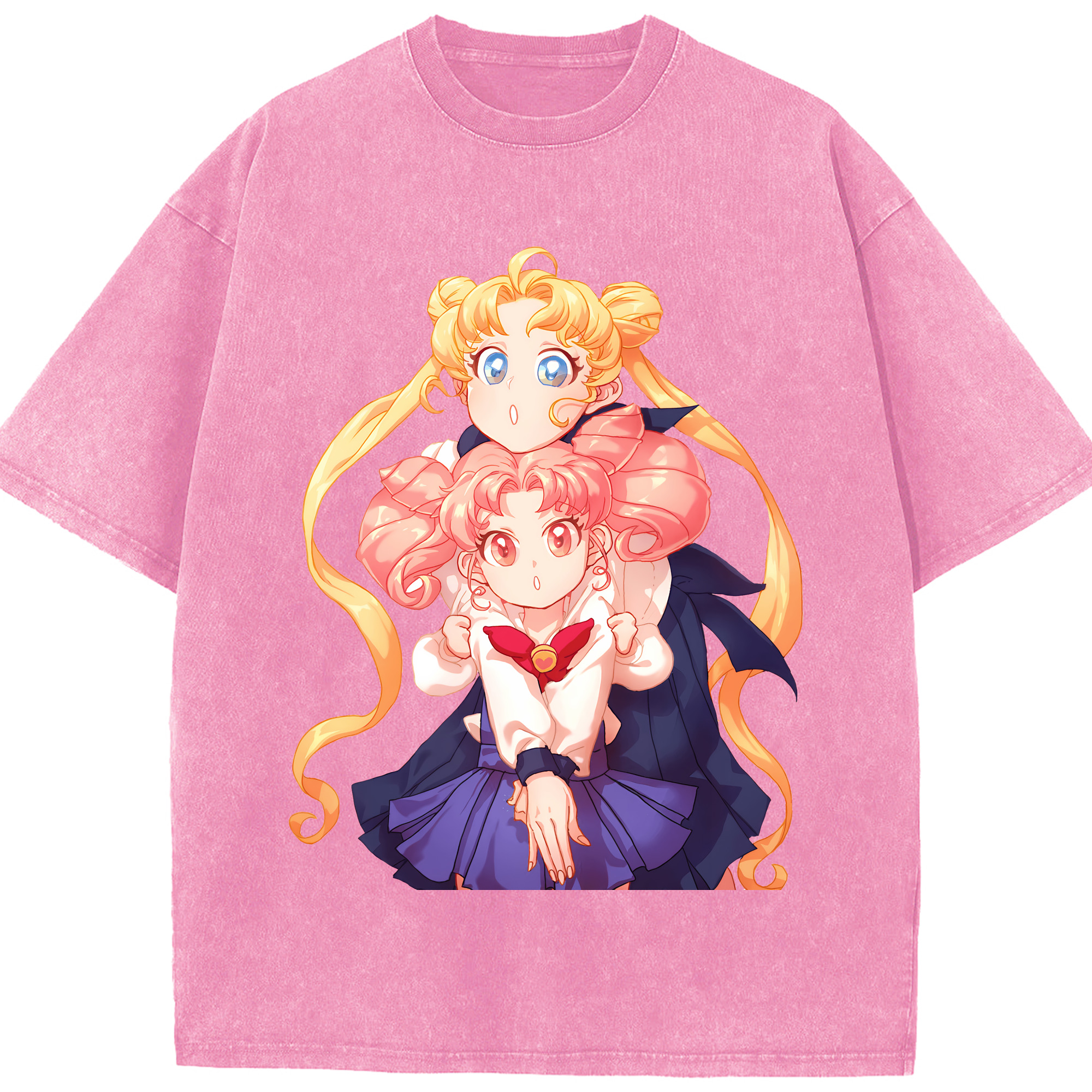 （画像用） 美少女戦士セーラームーン 愛野 美奈子 あいの みなこ Sailor Moon Aino Minako 綿100% ヴィンテージ風 半袖Tシャツ（フロントプリント）